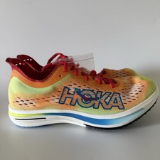 Hoka Mens 7/Women 8.5 Cielo FLYX Track  Field Spikes Solar Flare/Cerise 1151990