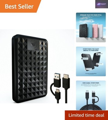 Robuste 1TB Externe Festplatte - Tragbarer Gaming Speicher für PS4/5 & Xbox!