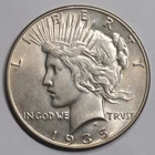 1935 Peace Silver Dollar - AU/borderline UNC slider!