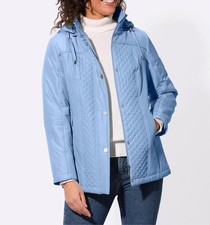 Damen Steppjacke Kapuzenjacke Winterjacke eisblau Gr. 44 NEU