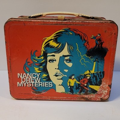 Nancy Drew Mysteries 1977 VTG Metal Lunchbox No Thermos TV Series King Seeley 
