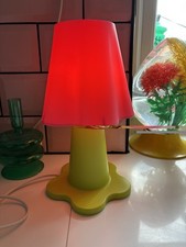 IKEA Smila Blomma Kids Flower Lamp Green Pink Table Light Tested & Working