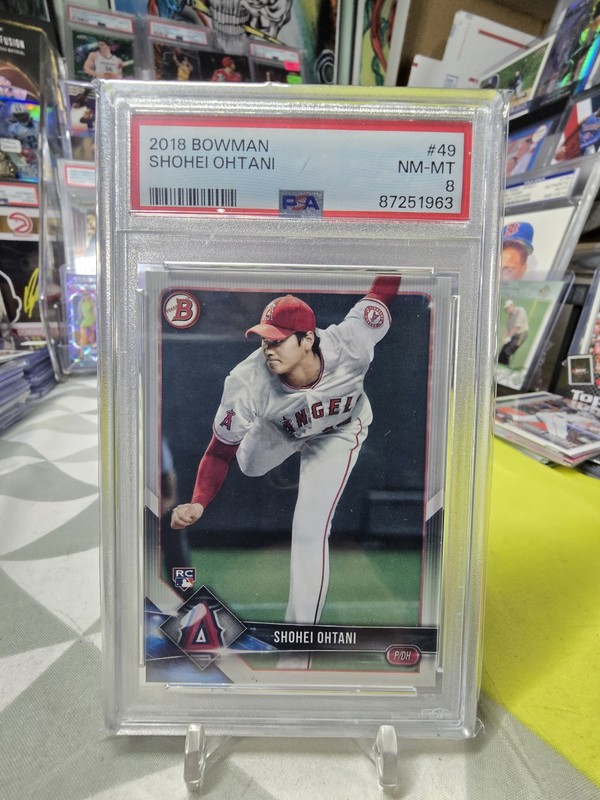 2018 Bowman Shohei Ohtani #49 Rookie RC PSA 8 Los Angeles Angels Dodgers