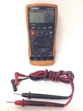 Tenma 72-7735 Intelligent Digital Multimeter w/ Test Lead & Battery, WORKING