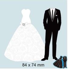 Metal Cutting Dies Suit Wedding Dress Stencils DIY Paper Cards Making Decoration