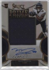2022 Panini Select Silver Prizm 42/99 Velus Jones Jr #PS-29 Auto 0ym4