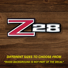 Vintage Chevrolet Chevy Camaro Z28 Badge Vinyl Decal Sticker Free Shipping