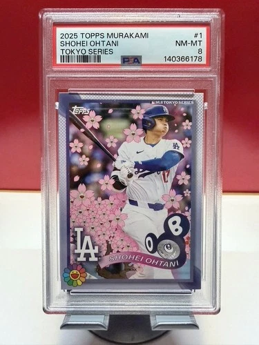 2025 Topps Tokyo Series Exclusive Takashi Murakami Shohei Ohtani #1 PSA 8 NM-MT