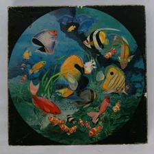 Springbok Round Puzzle Undersea Enchantment VTG Under Sea 500pc 1 REPLACED Piece