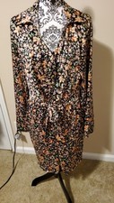 Perfectly Priscilla Floral Knee Length Dress Size 3Xl