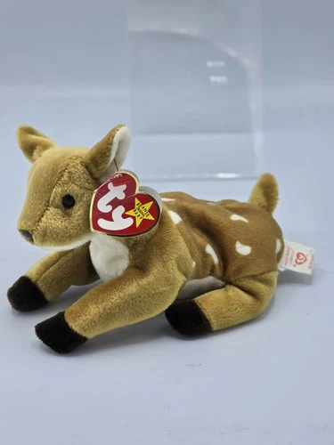 Ty Beanie Baby Whisper the Deer Plush Fawn 1998 Vintage 90's