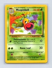 weepinbell pokemon card Trading Game Gym Heroes Uncommon Erika's #48 Stage 1 Weepinbell 1995 Pokemon Card #