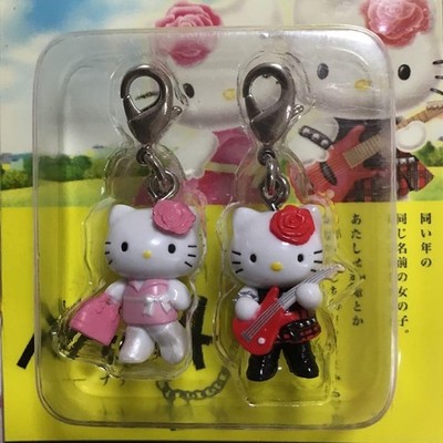 Hello Kitty Local Kitty NANA Paar Reißverschluss Maskottchen Schlüsselanhänge...