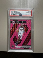 Alexandre Sarr 2024 Mosaic Pink Fluorescent #6/10 PSA 10💎💎 WIZARDS POP 1🚨 