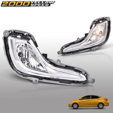 Clear Bumper Fog Light Fit For 2012-2017 Hyundai Accent Sedanhatchback New