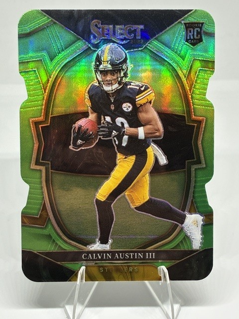 Calvin Austin Panini Select #65 Neon Green Die Cut