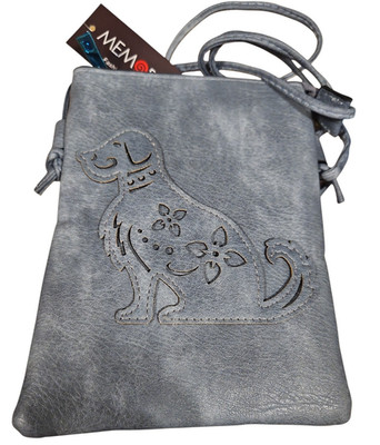 Womens Crossbody Bag Purse Dog Denim Blue Cell Phone Pocket Outside Adjust New