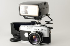 Olympus Pen FT Half Frame Camera 38mm f/1.8 w/ QUICK AUTO 310 Flash Exc 4 406