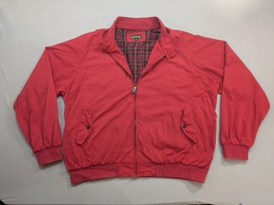 Orvis Red Jacket Harrington Tartan Plaid Lined Mens XXL Full Zip Work Jacket