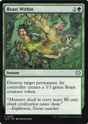 Beast Within U Commander: The Lost Caverns of Ixalan 233 Near Mint