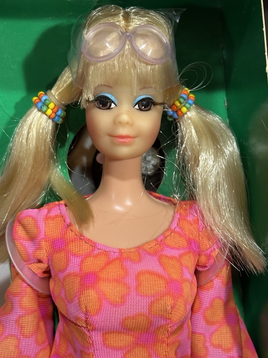 1969 New N' Groovy Talking PJ Vintage Barbie 1113 Mattel IOB MIB