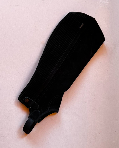 Dublin schwarze Wildleder Halbchaps, Gr. XL, nie getragen - Bild 4 von 8