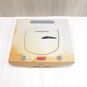 SEGA SATURN CONSOLE bundle with 1 controller & cables tested working Japan white