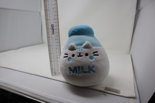 Pusheen Cat GUND Squisheen Blue Milk Bottle Plush 6.5” Claire’s Exclusive