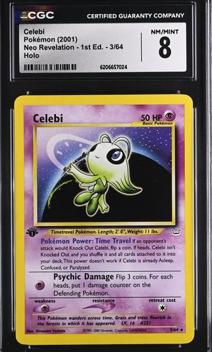 Celebi (1st Edition) graded CGC 8 for sale on eBay