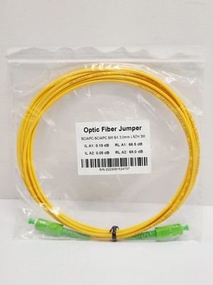 Fiber Optic Jumper Cable SC/APC-SC/APC Fiber Optic Patch Cord 3 M Long