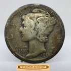 1918-D Mercury Silver Dime - #C59333NQ