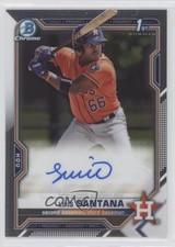 2021 Bowman Chrome Prospects Auto Luis Santana #CPA-LS Auto 17d8