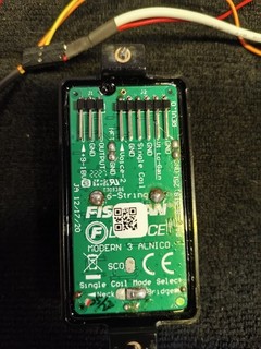 Fishman Fluence Modern 3 6 String Neck Pickup Black