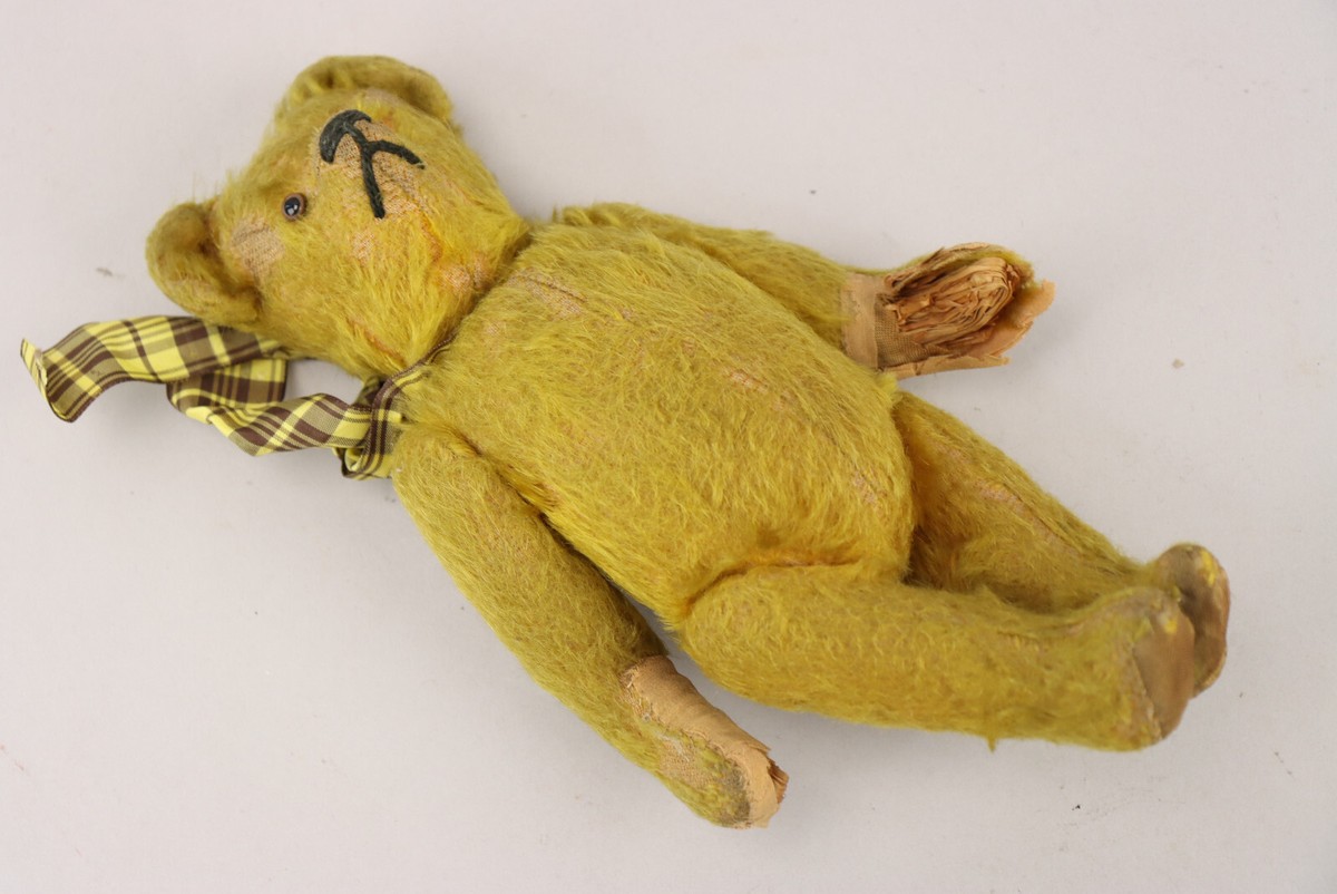 Antique Mohair Schuco Yes No Teddy Bear Mechinical Swivel