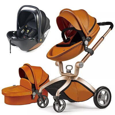 HotMom Baby Stroller in High view pram Folding Pushchair car seat  basket New