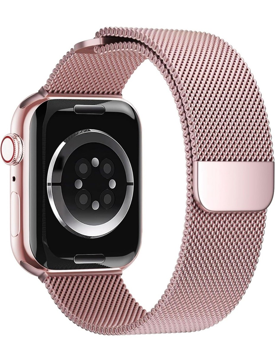 Rose Gold Apple Watch 38mm Watch Band Milanese Loop For Apple