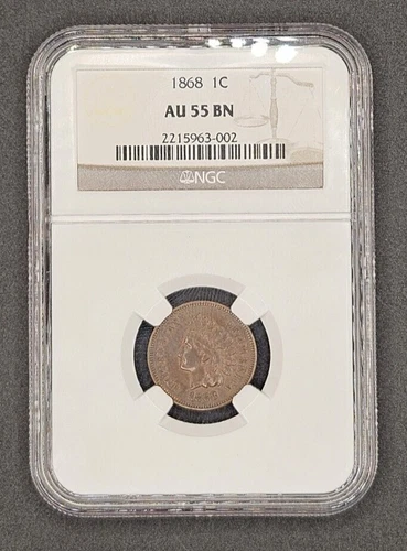 1868 Indian Head Cent | NGC AU55