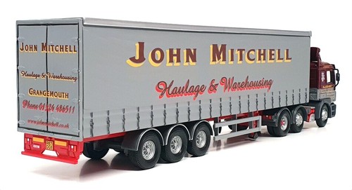 Corgi 1/50 Scale CC13409 - MAN TGA XXL Curtainside John Mitchell - Maroon/Grey - Bild 2 von 6