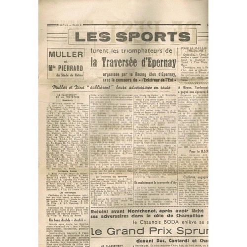 L'ÉCLAIREUR de L'EST 29 Juillet 1941 Staline Facteurs Zone Occupée Malte Tobrouk - Picture 3 of 8