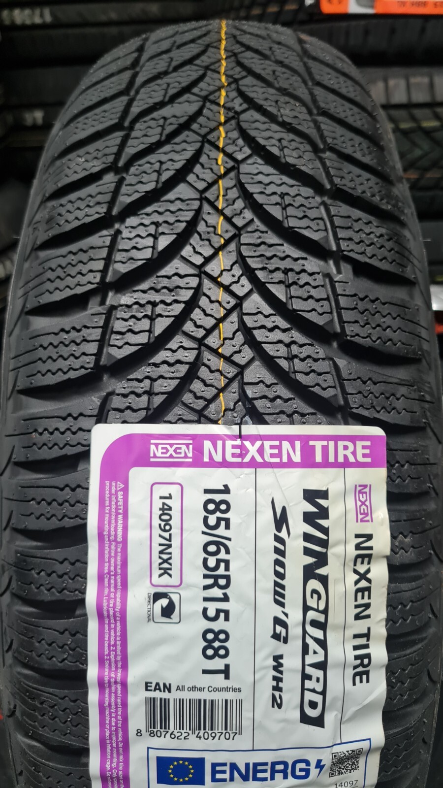Treno completo 4 pneumatici invernali 185/65/15 88T Nexen WH2 Winguard neve 2724 - Miniatura 2