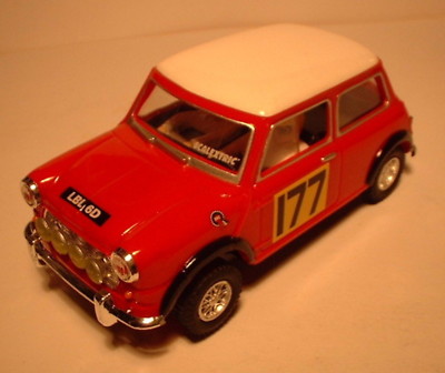 SCALEXTRIC MINI COOPER 1275 S RALLY SERIE VINTAGE  GANADOR RALLYE MONTE CARLO 1967  DE