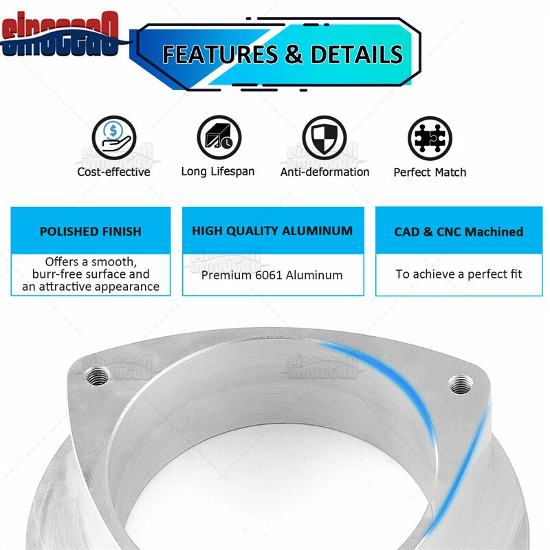 Alum 3" Full Lift Kit Spacers for Subaru 2000-2005 2006 Legacy / Baja / Outback - Изображение 4 из 4