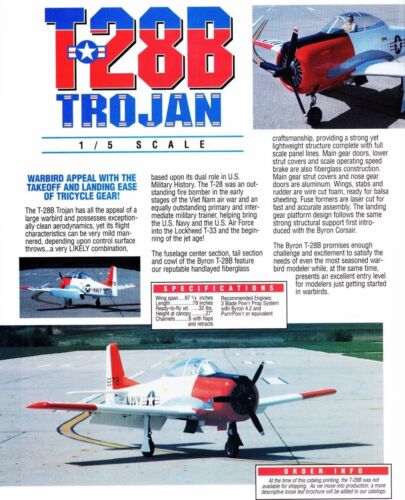NEW BYRON ORIGINALS T-28 TROJAN CLEAR CANOPY SET ONLY. - Picture 4 of 4