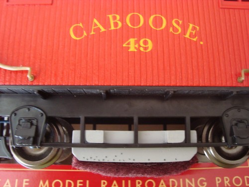 BRITE-BLOK G-SCALE TRACK CLEANER ATTACHMENT, Fits Any Bachmann Bobber Caboose - Picture 3 of 4