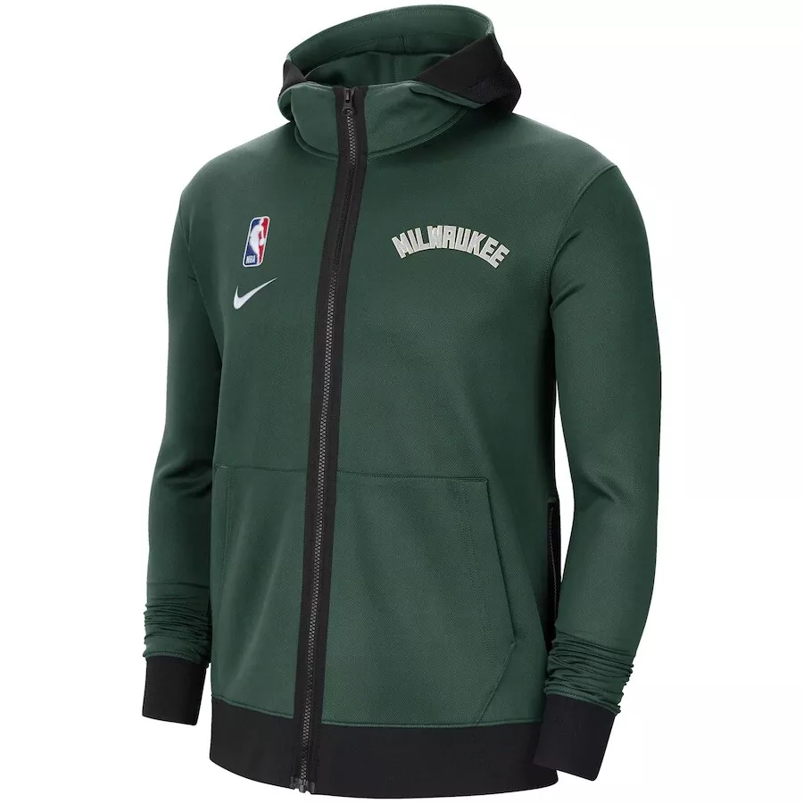 NBA Milwaukee Nike Showtime Therma Flex Full-Zip Hoodie | eBay