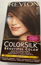 Revlon Colorsilk #41 Medium Brown Hair Color 100% Gray Coverage FREE SHIPPING