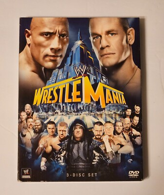 WWE WRESTLEMANIA XXIX 29 DVD 3 DISC SET 2013 PAY-PER-VIEW JOHN CENA THE ROCK