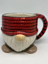Gnome Christmas Mug by Sleigh Bells Bistro Oversized 20oz Red Holiday Excellent