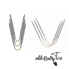 Addi CraSyTrio Sock Knitting Needles Short/Long Double Pointed DPN Set of 3