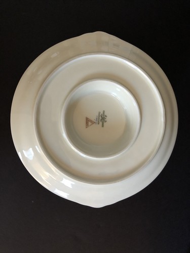 PirkenHammer/Stern, Czechoslovakia, Art Deco Gravy Boat w/atch'd Plate 5100/15 - Picture 5 of 12